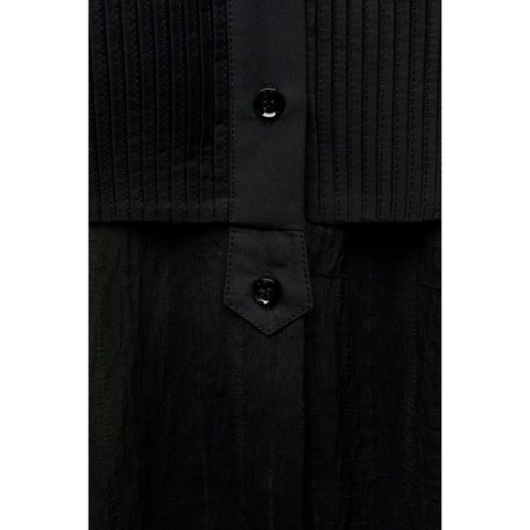 ZARA PLEATED YOKE SHIRT ZW COLLECTION - Picture 9 of 13